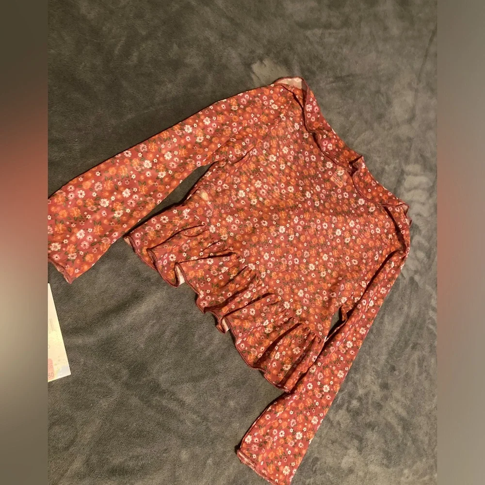 Lil girls sheer top. NWT - Picture 3 of 5